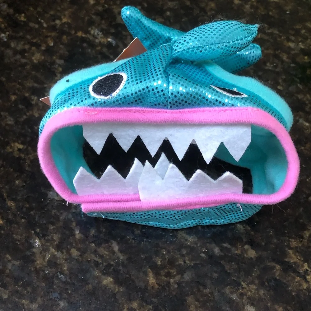 Costume Black and Purple Cat Witch Hat or shark hat